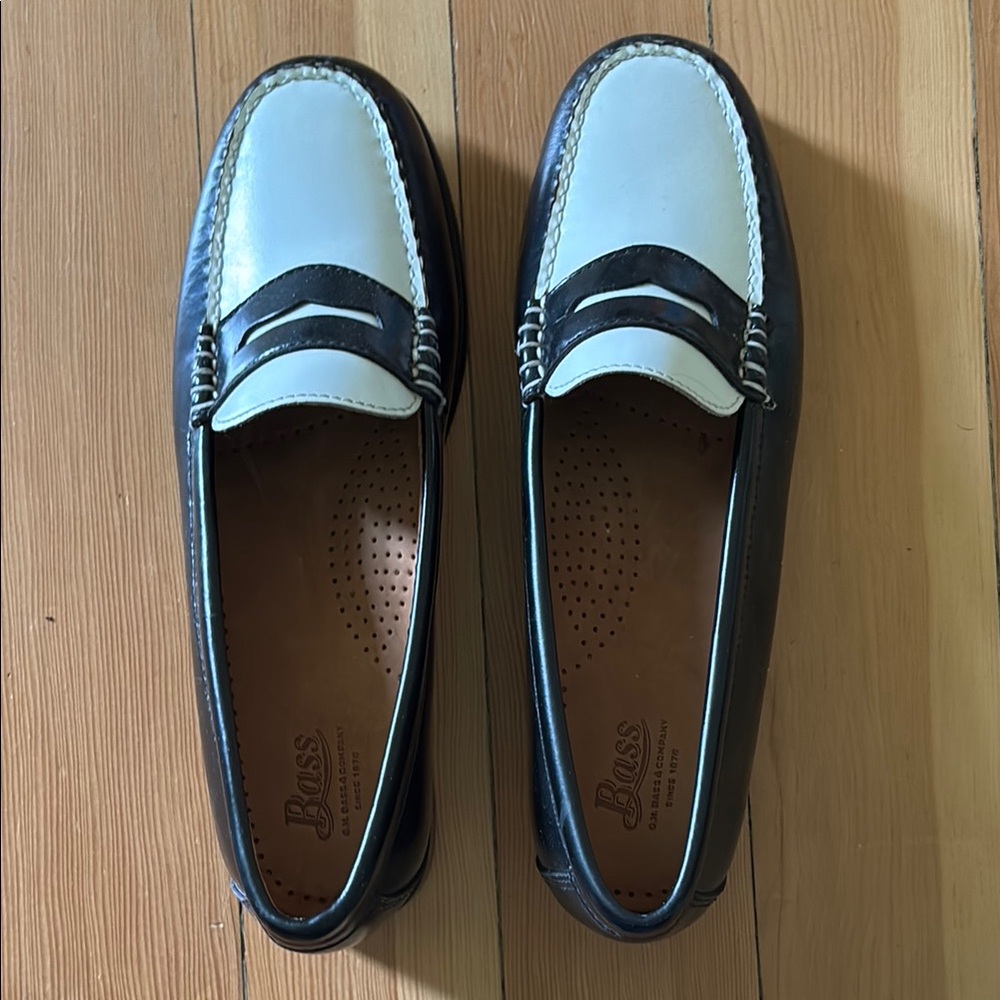 G.H. Bass & Co. Black and White Weejuns Loafer